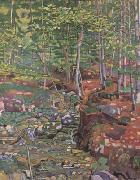 Ferdinand Hodler The Forest Interior near Reichenbach (nn02) oil painting on canvas